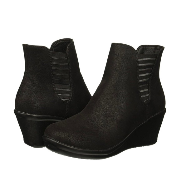 Skechers “Rumble-Beam” black  ankle booties - Picture 1 of 12